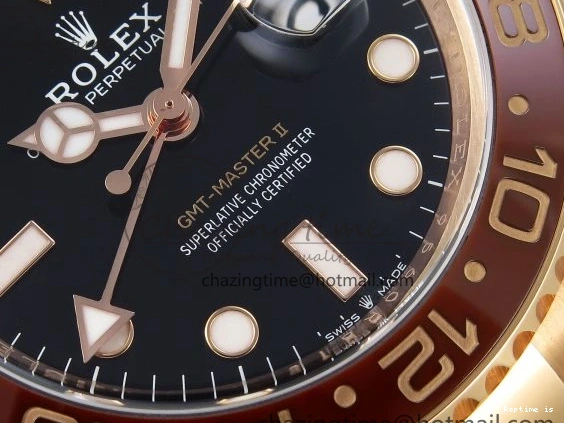 0103 Refined GMT-Master II 126715 CHNR Black Brown Ceramic Clean Factory 1:1 Best Edition on RG Bracelet DD 1715